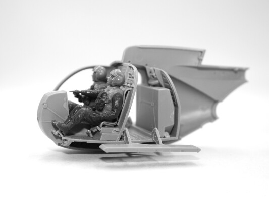 Сборная модель 1/48 Вертолет MH-6J с штурмовой группой Delta Force ICM 48371 детальное изображение Вертолеты 1/48 Вертолеты