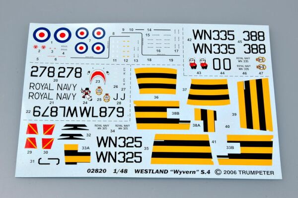 Scale model 1/48 WESTLAN “Wyvern” S.4 Trumpeter 02820 детальное изображение Самолеты 1/48 Самолеты