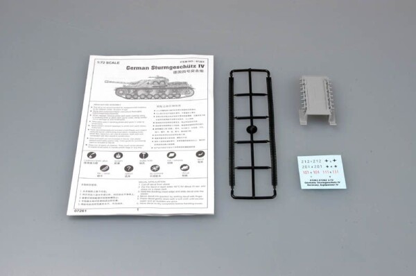 Збірна модель 1/72 САУ Sturmgeschütz IV Trumpeter 07261 детальное изображение Бронетехника 1/72 Бронетехника