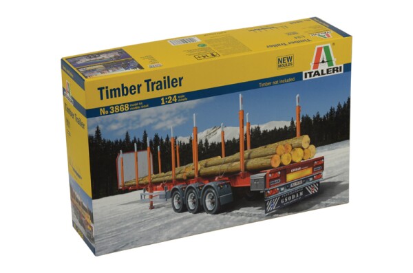Scale model 1/24 timber trailer Italeri 3868 детальное изображение Грузовики / прицепы Гражданская техника