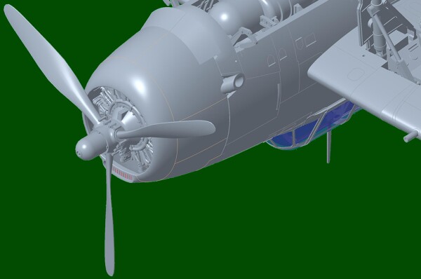 Збірна модель 1/72 Літак TBF-1C Avenger HobbyBoss 87275 детальное изображение Самолеты 1/72 Самолеты
