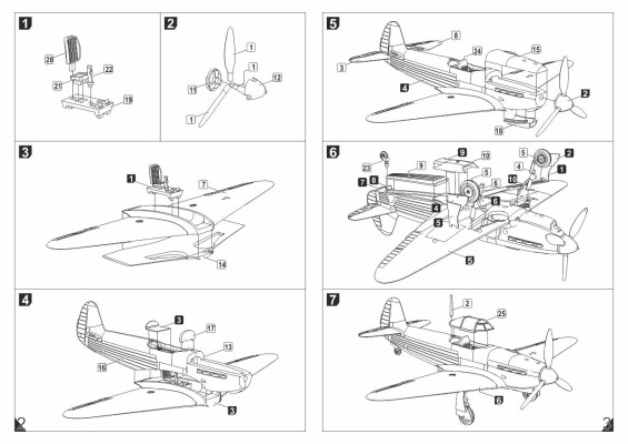 Сборная модель 1/144 Советский истребитель Яковлев Як-1б (Donated Airplanes) Armory Models Group детальное изображение Самолеты 1/144 Самолеты