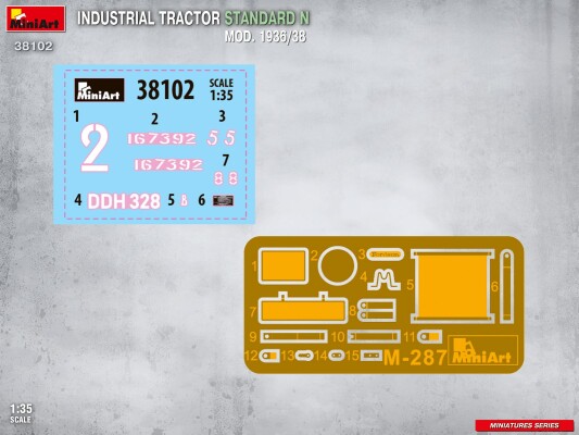 Сборная модель 1/35 Стандарт промышленного трактора N, модификация 1936/38 Miniart 38102 детальное изображение Автомобили 1/35 Автомобили
