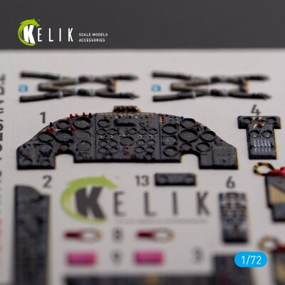 Avro Vulcan B.2 Front Cockpit декаль інтер'єр для комплекту Airfix 1/72 KELIK K72135 детальное изображение 3D Декали Афтермаркет