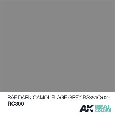 RAF Dark Camouflage Grey BS381C/629 / Камуфляжний темно-сірий детальное изображение Real Colors Краски