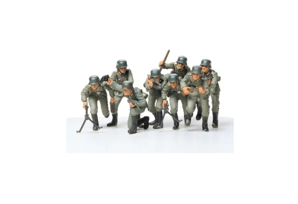 Сборная модель 1/35 Фигуры Немецкие штурмовые войска (пехота) Tamiya 35030 детальное изображение Фигуры 1/35 Фигуры