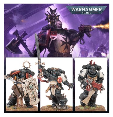 Ігровий набір Warhammer 40000 - COMBAT PATROL - BLACK TEMPLARS детальное изображение Чёрные Храмовники Космические Десантники
