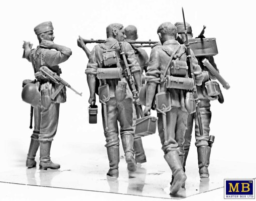 Збірна модель 1/35 Фігури Спекотне літо 1941 року - німецька піхота (5 фігур) MasterBox 35249 детальное изображение Фигуры 1/35 Фигуры