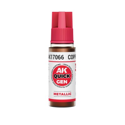 Акрилова фарба COPPER / Мідь (металік) QUICK GEN COLOR AK-interactive AK 17066 детальное изображение QUICK GEN COLOR Краски