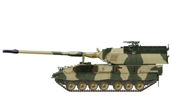 Scale model 1/35 German self-propelled howitzer Panzerhaubitze 2000 Meng TS-019 детальное изображение Артиллерия 1/35 Артиллерия