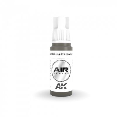 Акрилова фарба ANA 613 Olive Drab / Оливково-сірий AIR АК-interactive AK11863 детальное изображение AIR Series AK 3rd Generation