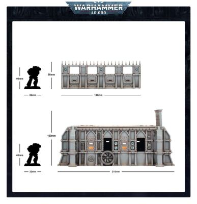 WARHAMMER 40000 BATTLEZONE: FRONTERIS - STC HAB-BUNKER AND STOCKADES 99120199094 детальное изображение Террейн WARHAMMER 40,000
