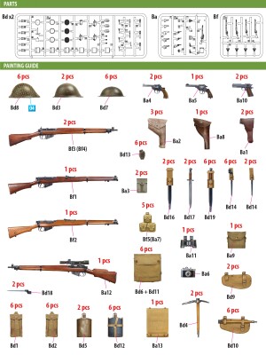 Збірна модель 1/35 Британська піхотна зброя та спорядження MiniArt 35368 детальное изображение Наборы деталировки Афтермаркет