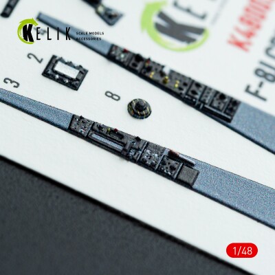 F-8J Crusader 3D декаль інтер'єр для комплекту Hasegawa 1/48 KELIK K48003 детальное изображение 3D Декали Афтермаркет