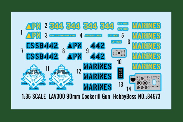 Збірна модель 1/35 Легкий бронетранспортер LAV-300 90-mm Cockerill Gun HobbyBoss 84573 детальное изображение Бронетехника 1/35 Бронетехника