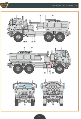 Декаль для M132 Himars Збройних Сил України Clear Prop 2011 детальное изображение Декали Афтермаркет