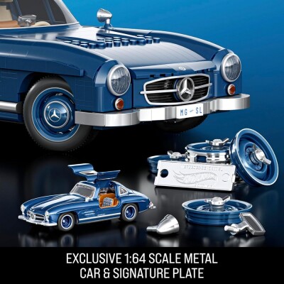 Преміум машинка-конструктор Hot Wheels Brick Shop Mercedes-Benz 300 SL (HWW25) детальное изображение Hot Wheels 