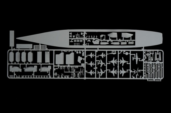 Збірна модель 1/720 Авіаносець ВМС США ДЖОРДЖ Г. У. БУШ CVN-77 Italeri 5534 детальное изображение Флот 1/720 Флот