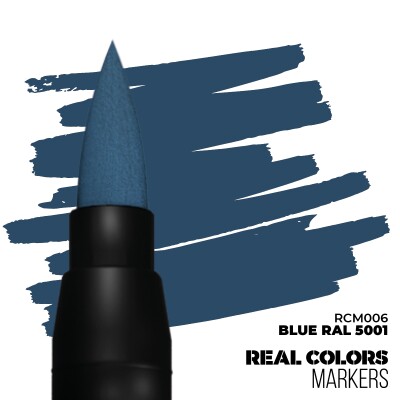 Blue RAL 5001 – RC Marker RCM 006 детальное изображение Real Colors MARKERS Краски