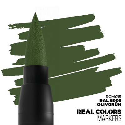 Маркер - Оливково зелений RAL 6003 RCM 015 детальное изображение Real Colors MARKERS Краски