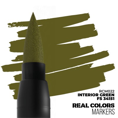 Маркер - Інтер'єрний зелений FS 34151 RCM 022 детальное изображение Real Colors MARKERS Краски