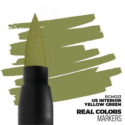Маркер - Інтер'єрний жовто зелений США RCM 023 детальное изображение Real Colors MARKERS Краски