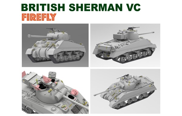 Збірна модель 1/35 Танк Sherman Vc Firefly RFM RM-5038 детальное изображение Бронетехника 1/35 Бронетехника