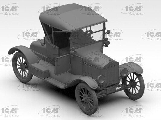 Сборная модель 1/35 Американский пассажирский автомобиль Model T Runabout 1918 ICM 35831 детальное изображение Автомобили 1/35 Автомобили