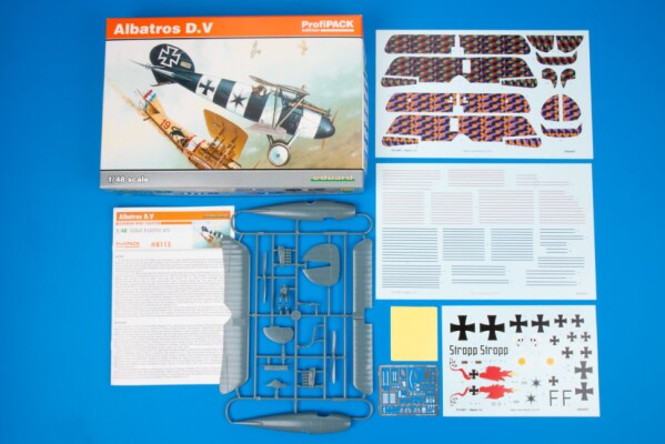 Scale model 1/48 German fighter Albatros D. V Eduard 8113 детальное изображение Самолеты 1/48 Самолеты