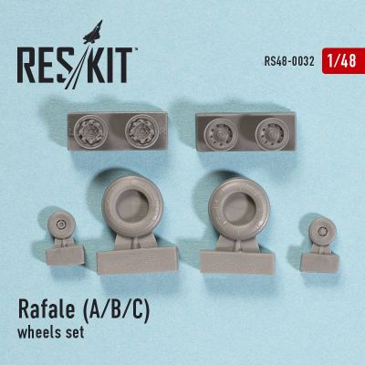 Rafale (A/B/C) wheels set (1/48) детальное изображение Смоляные колёса Афтермаркет