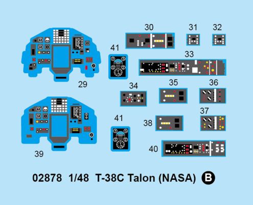 Scale model 1/48 T-38C Talon (NASA) Trumpeter 02878 детальное изображение Самолеты 1/48 Самолеты