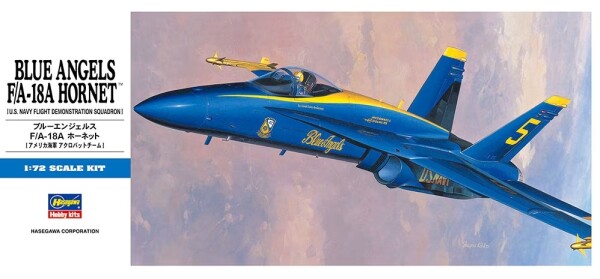 Збірна модель 1/72 Літак Blue Angels F/A-18A Hornet Hasegawa 00440 детальное изображение Самолеты 1/72 Самолеты