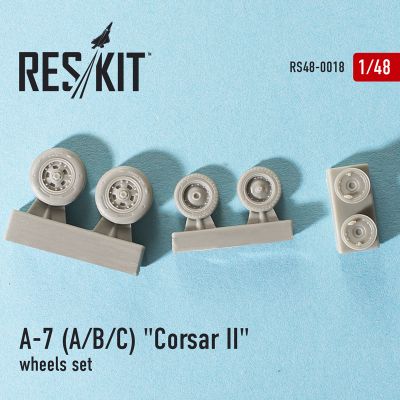 A-7 &quot;Corsair II&quot;A/B/C/E wheels set (1/48) детальное изображение Смоляные колёса Афтермаркет