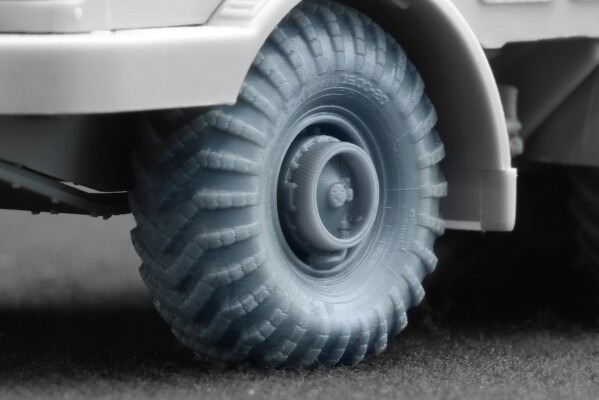 Набір коліс (з деформацією) I-159 для ZIL-135 від Trumpeter ScaleX WM-72008W детальное изображение Колёса Афтермаркет