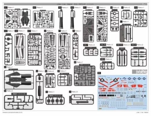 Сборная модель 1/72 Самолет Ф-14A Томкэт Great Wall Hobby L7206 детальное изображение Самолеты 1/72 Самолеты