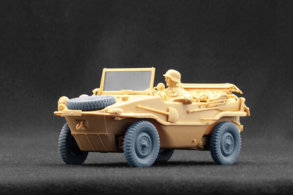 Набор колес (с деформацией) для Schwimmwagen Gelände v1 (5.25-16) для Italeri, Tamiya, AFV club детальное изображение Колёса Афтермаркет