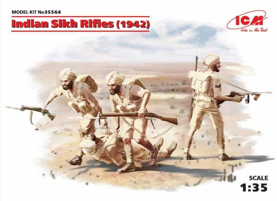 Индийские сикхские стрелки (1942 г.) детальное изображение Фигуры 1/35 Фигуры