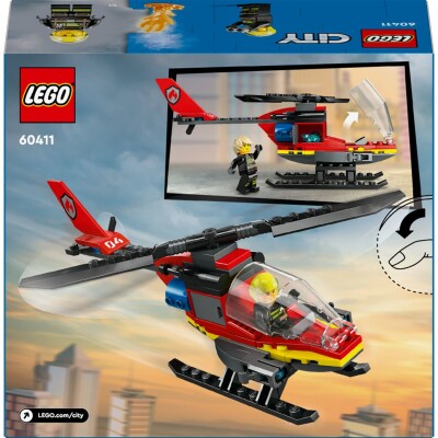 Конструктор LEGO City Пожежний рятувальний гелікоптер 60411 детальное изображение City Lego