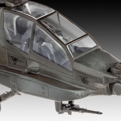 Збірна модель 1/100 Стартовий набір вертоліт Apache AH-64A Revell 64985 детальное изображение Вертолеты Авиация