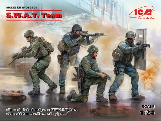 Scale model 1/24 Figures S.W.A.T. Team ICMDS 2401 детальное изображение Фигуры 1/24 Фигуры