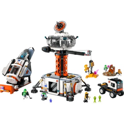 Конструктор LEGO City Космическая база и стартовая площадка для ракеты 60434 детальное изображение City Lego
