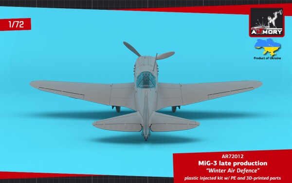 Сборная модель 1/72 Истребитель МиГ-3 поздних выпусков – «Зимняя ПВО» Armory Models Group 72012 детальное изображение Самолеты 1/72 Самолеты