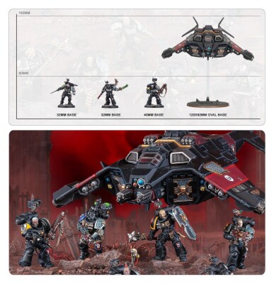 Игровой набор Warhammer 40000 - ARMAGEDDON BATTALION - DEATHWATCH детальное изображение Караул Смерти Космические Десантники