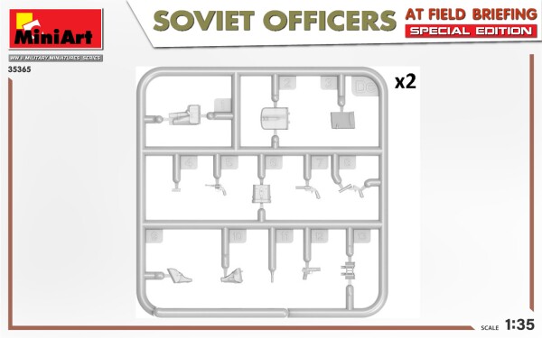 Збірна модель 1/35 Фігури Радянські офіцери на польовому брифінгу (Special Edition) MiniArt 35365 детальное изображение Фигуры 1/35 Фигуры