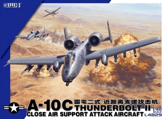 Збірна модель 1/48 Літак A-10C Thunderbolt II Great Wall Hobby L4829 детальное изображение Самолеты 1/48 Самолеты