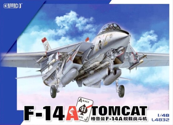 Збірна модель 1/48 Літак F-14A Tomcat Great Wall Hobby L4832 детальное изображение Самолеты 1/48 Самолеты