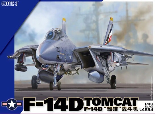 Збірна модель 1/48 Літак F-14D Tomcat Great Wall Hobby L4834 детальное изображение Самолеты 1/48 Самолеты