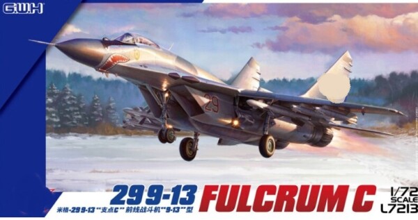 Сборная модель 1/72 Самолет МиГ-29 9-13 &quot;Fulcrum C&quot; Great Wall Hobby L7213 детальное изображение Самолеты 1/72 Самолеты