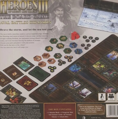 Доповнення до настільної гри Heroes of Might and Magic III: The Board Game Naval Battles Expansion EN Archon HER0060 детальное изображение Настольные игры Archon