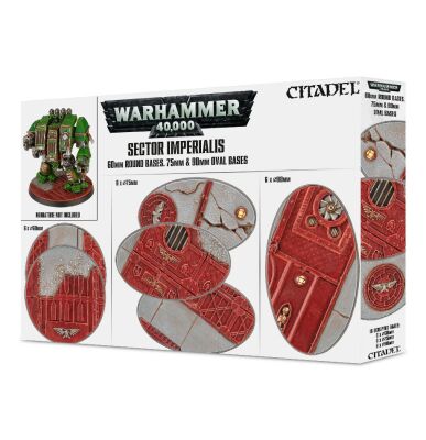 WARHAMMER SECTOR IMPERIALIS: 60MM ROUND, 75MM OVAL AND 90MM OVAL BASES 99120199041 детальное изображение Базы WARHAMMER 40,000